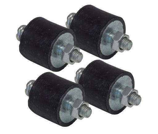Proflow Anti-Vibration Mounts, Rubber, Black, #10-32 Threads, Set of 4 - PFEIGN8823 PFEIGN8823