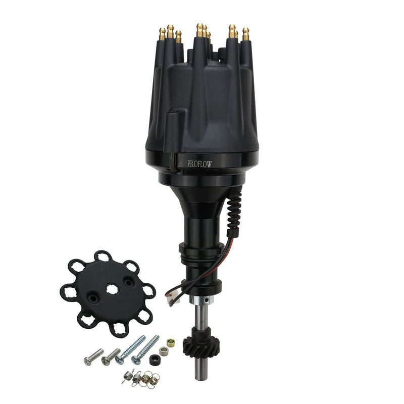 Proflow Ignition Combo Kit, Pro Series Billet Distributor, SupeMax Leads 8.5mm, Ignition CDI 6AL, Striker Coil SB 302-351 Cleveland, Kit - PFEIGNKL340