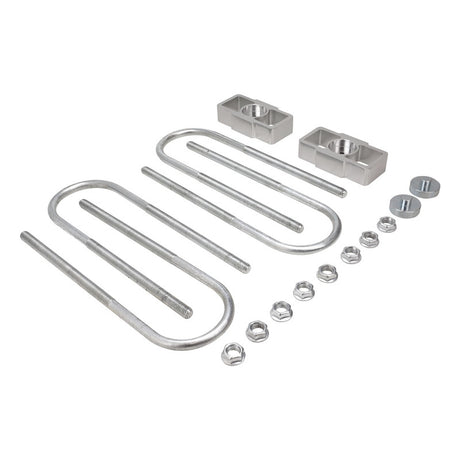 Proflow Lowering Blocks, 1'' Aluminium, Universal & Holden Leaf Spring, Kit - PFELBU-4100 PFELBU-4100