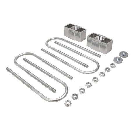 Proflow Lowering Blocks, 2'' Aluminium, Ford & Holden Leaf Spring, Universal, kit - PFELBU-4200 PFELBU-4200