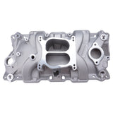 Proflow Intake Manifold, AirDual , Aluminium, Natural, Square/Spread Bore, For Chevrolet, Small Block - PFEM2101