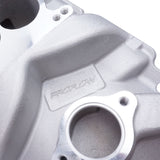 Proflow Intake Manifold, AirDual , Aluminium, Natural, Square/Spread Bore, For Chevrolet, Small Block - PFEM2101