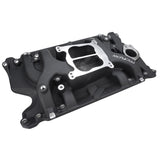 Proflow Intake Manifold, AirDual, Aluminium, Black Square/Spread Bore, For Holden, Commodore V8, 253, 308, Each - PFEM2194-BK PFEM2194-BK