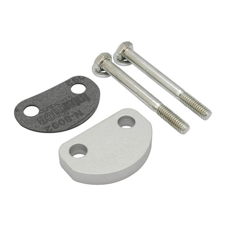 Proflow Intake Manifold, D Choke Block Off Plate With Gasket, Bolts Ford 302, 351 Cleveland, Aluminium, Suits Early Ford Oem & 2750 Manifolds, Kit - PFEM2750-CBO PFEM2750-CBO