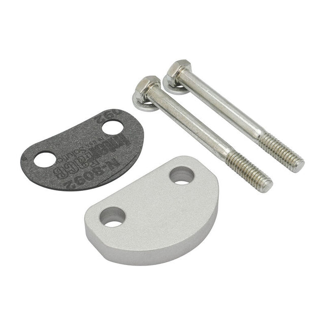 Proflow Intake Manifold, D Choke Block Off Plate With Gasket, Bolts Ford 302, 351 Cleveland, Aluminium, Suits Early Ford Oem & 2750 Manifolds, Kit - PFEM2750-CBO PFEM2750-CBO