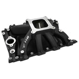 Proflow Intake Manifold, MaxJr, Single Plane, Square Bore, Aluminium, Black, For Holden, Commodore V8, VN Heads 253, 304, 308 - PFEM2894-BK PFEM2894-BK