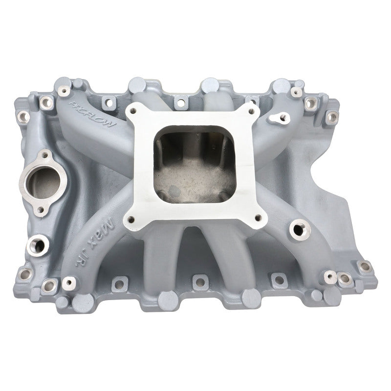 Proflow Intake Manifold, MaxJr, Single Plane, Square Bore, Aluminium, Silver, For Holden, Commodore V8, VN Heads 253, 304, 308 - PFEM2894