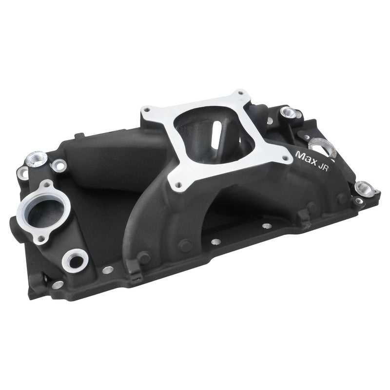 Proflow Intake Manifold, Max Jr. Single Plane, Aluminium, Black Oval Port, For Chevrolet, Big Block, Each - PFEM2902-BK PFEM2902-BK