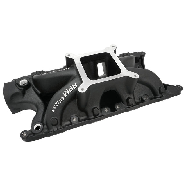 Proflow Intake Manifold, Max Jr, Single Plane, Aluminium, Black, Square Bore, SB For Ford, 289, 302W - PFEM2921-BK-COSM PFEM2921-BK-COSM