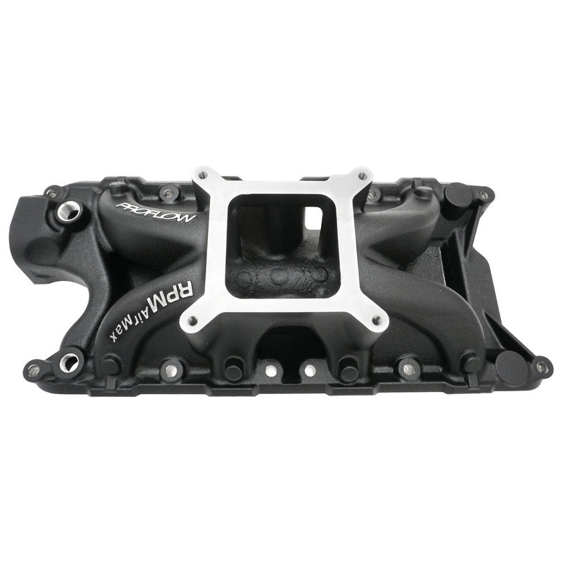 Proflow Intake Manifold, Max Jr, Single Plane, Aluminium, Black, Square Bore, SB For Ford, 289, 302W - PFEM2921-BK-COSM