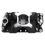 Proflow Intake Manifold, SuperMax, Single Plane, Aluminium, Black, Square Bore, SB Chev - PFEM2925-BK