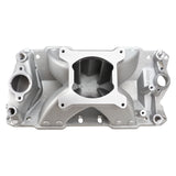 Proflow Intake Manifold, Super Max, Single Plane, Aluminium, Natural, Square Bore, SB Chev up to - PFEM2925