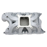 Proflow Intake Manifold, Max Jr, Single Plane, Aluminium Silver Powder Coat Square Bore, SB For Ford, 351W, Each - PFEM2981