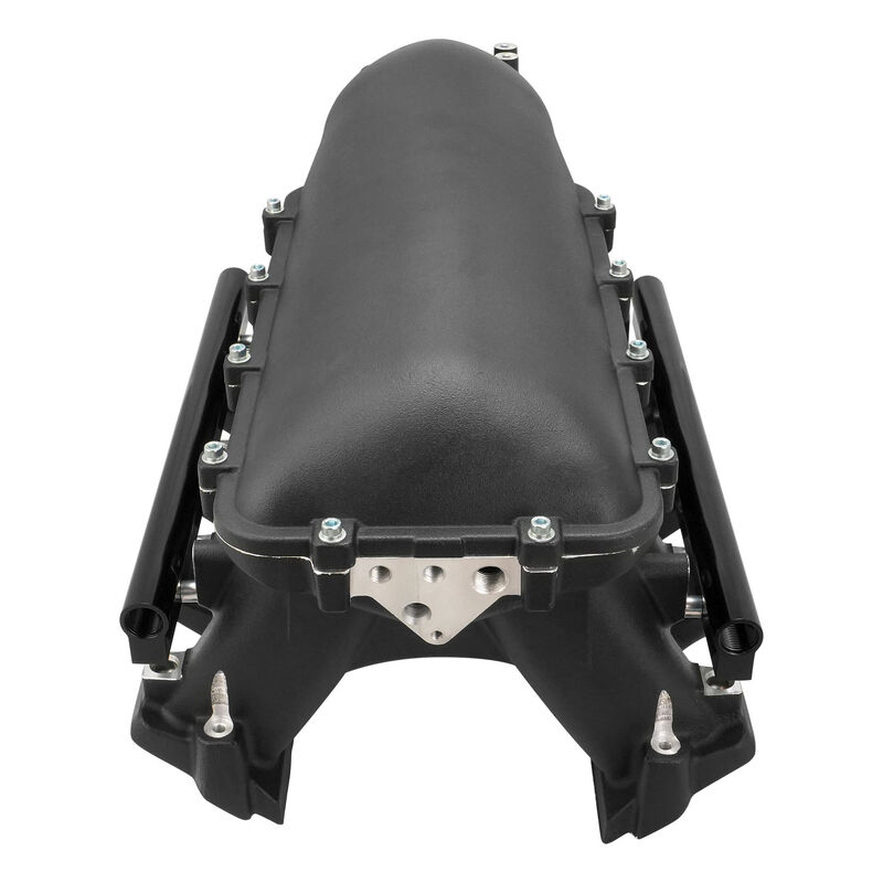 Proflow Intake Manifold, Supermax Hi Ram, Cast Aluminium, Holden Commodore LS3/L92, with Fuel Rails, Kit, Black - PFEM300116-BK