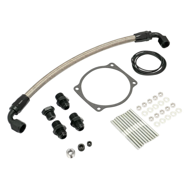 Proflow Intake Manifold, Supermax Hi Ram, Cast Aluminium, Holden Commodore LS3/L92, with Fuel Rails, Kit, Black - PFEM300116-BK