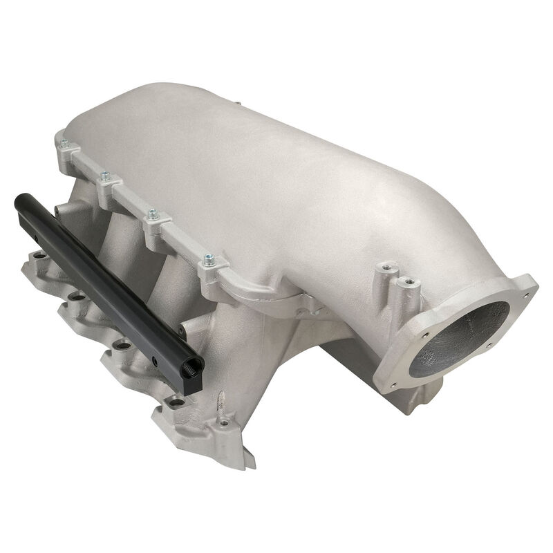 Proflow Intake Manifold, Supermax Hi Ram, Cast Aluminium, Holden Commodore LS3/L92, with Fuel Rails, Kit, Natural - PFEM300116 PFEM300116