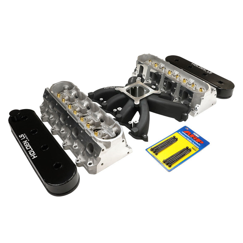 Proflow Cylinder Head Kit, Holden Chevrolet LS3, L98 Heads Bare SuperMax 276 CNC & Intake Kit, Manifold, RPM AirMax Single Plane Black Aluminium, Kit - PFEM300131BK-HEADS PFEM300131BK-HEADS