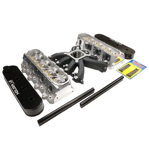Proflow Cylinder Head Holden Chevrolet LS3, L98 Heads Bare SuperMax 276 CNC & Intake Kit, Manifold, RPM AirMax EFI Single Plane Black Aluminium, Kit - PFEM300136BK-HEADS PFEM300136BK-HEADS