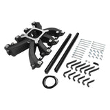 Proflow Intake Manifold, RPM AirMax-EFI, Aluminium Black, Chev Holden Commodore LS1/LS2 Heads, Single Plane, With Fuel Rails, Kit - PFEM300137BK PFEM300137BK