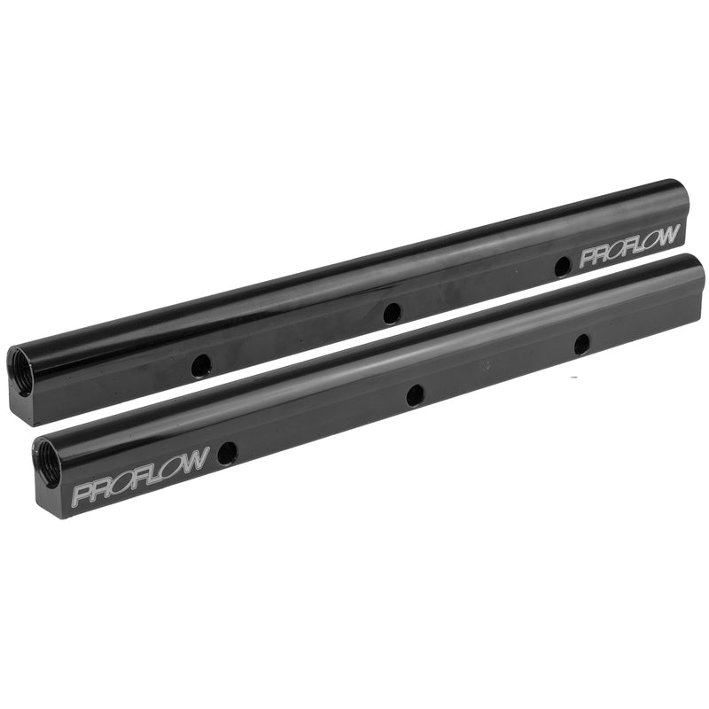 Proflow SuperMax Fuel Rail Kit, Black Aluminium, For Chevrolet For Holden LS Fabricated Intake manifold # 63242, 63248 - PFEM62219 PFEM62219