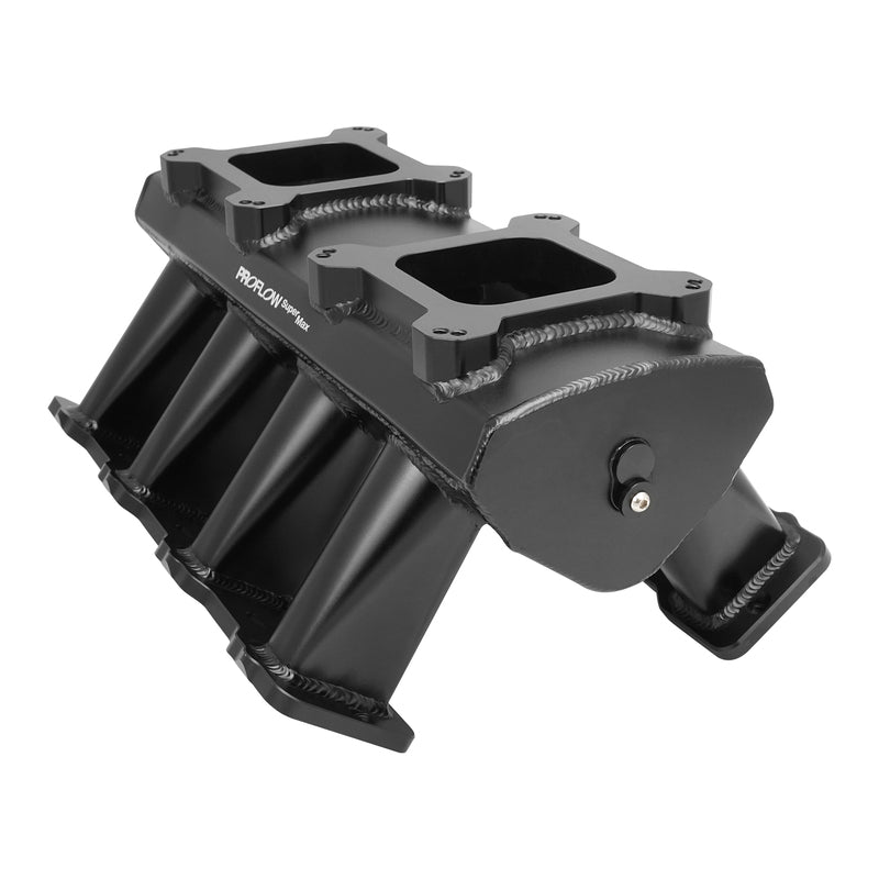 Proflow SuperMax Intake Manifold, Tunnel Ram, For Holden Commodore LS1/LS2, Carburetted 4150, Fabricated Black - PFEM63237