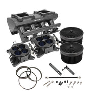 Proflow SuperMax Intake Manifold Kit, Tunnel Ram, For Holden Commodore LS1/LS2, EFI 4150, Fabricated Black, kir - PFEM63238-KIT PFEM63238-KIT