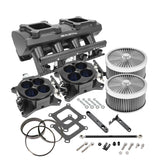 Proflow SuperMax Intake Manifold Kit, Tunnel Ram, For Holden Commodore LS3/L92, EFI 4150, Fabricated Silver, Kit - PFEM63248-KIT-S PFEM63248-KIT-S