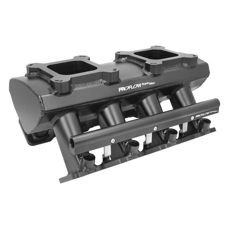 Proflow SuperMax Intake Manifold, Tunnel Ram, For Holden Commodore LS3/L92, EFI 4150, Fabricated Black, W/Fuel Rails - PFEM63248 PFEM63248