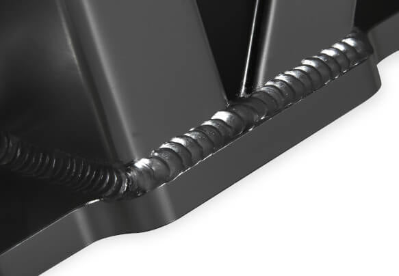 Proflow SuperMax Intake Manifold, Tunnel Ram, For SB Chevrolet, Fabricated Black, Dual Quad Carburetted - PFEM64241