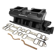 Proflow SuperMax Intake Manifold, Tunnel Ram, Fabricated Black, Dual Carburetted, SB Ford 289-302W - PFEM64242
