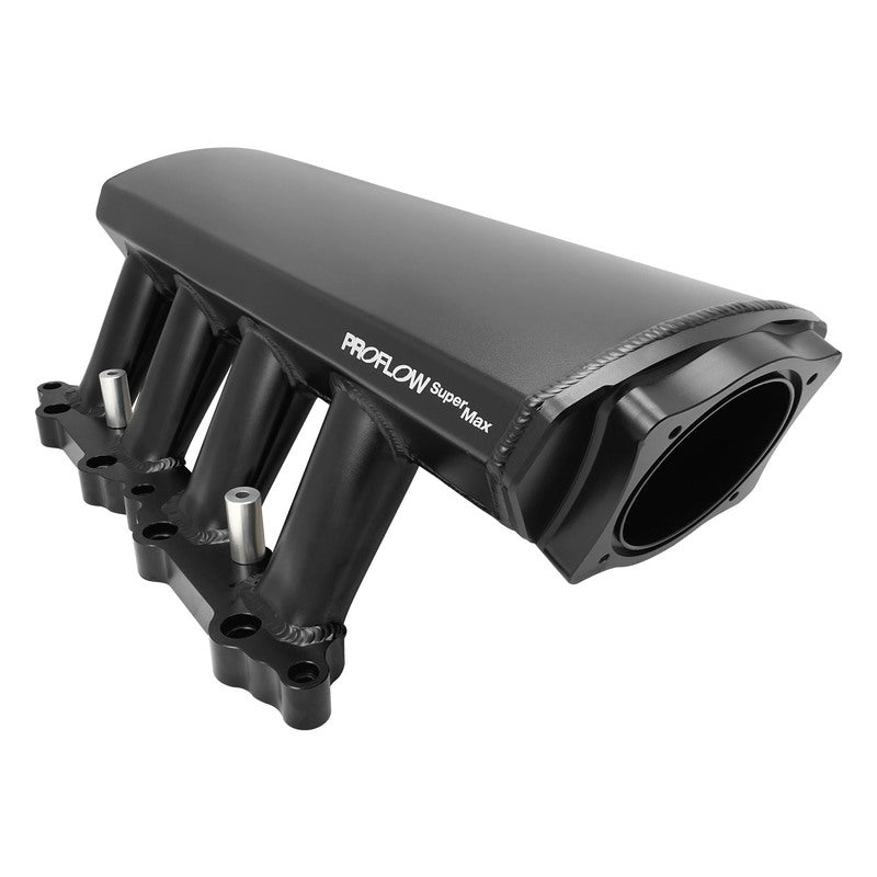 Proflow SuperMax EFI Intake Manifold With Fuel Rails, Fabricated, Black, 102mm Throttle Body, For Ford Mustang, 5.0L Coyote, Each - PFEM64293 PFEM64293