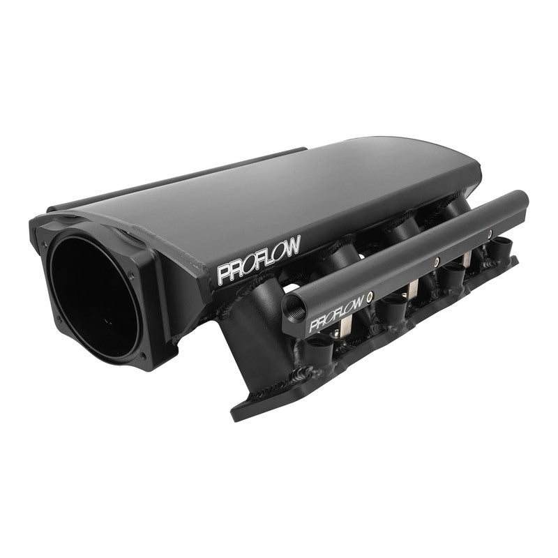 Proflow SuperMax EFI Intake Manifold Kit, Low Profile, For Holden Commodore LS1/LS2, Fabricated Black, w/Fuel Rails, 92mm Bore - PFEM67121 PFEM67121