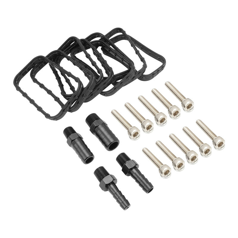 Proflow SuperMax EFI Intake Manifold Kit, Low Profile, For Holden Commodore LS3/L92, Fabricated Black, w/Fuel Rails, 102mm Bore - PFEM67322