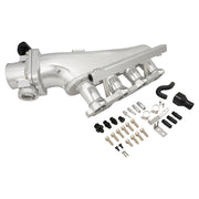 Proflow Intake Manifold Kit, For Nissan SR20 S14/S15, Fabricated Aluminium, Polished, 76mm Throttle Body, Fuel Rail Kit - PFEM67520 PFEM67520