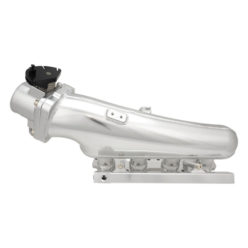 Proflow Intake Manifold Kit, For Nissan SR20 S14/S15, Fabricated Aluminium, Polished, 76mm Throttle Body, Fuel Rail Kit - PFEM67520