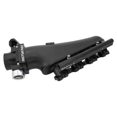 Proflow Intake Manifold Kit, For Nissan SR20 S13, Fabricated Aluminium, Black, 76mm Throttle Body, Fuel Rail Kit - PFEM67522BK PFEM67522BK