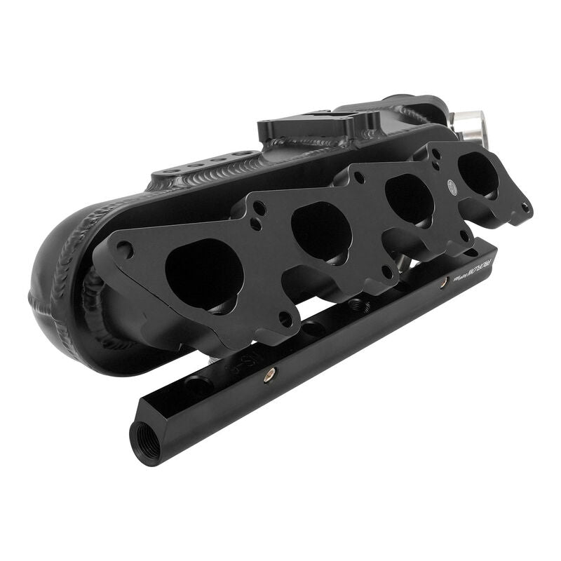 Proflow Intake Manifold Kit, For Nissan SR20 S13, Fabricated Aluminium, Black, 76mm Throttle Body, Fuel Rail Kit - PFEM67522BK