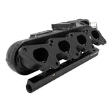 Proflow Intake Manifold Kit, For Nissan SR20 S13, Fabricated Aluminium, Black, 76mm Throttle Body, Fuel Rail Kit - PFEM67522BK