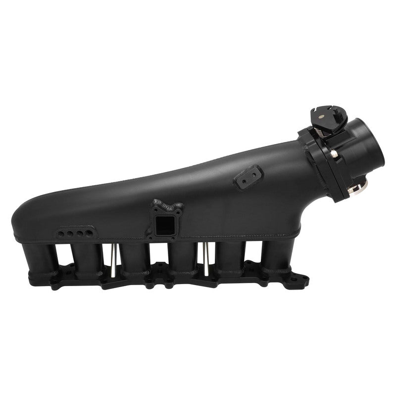 Proflow Intake Manifold Kit, Fabricated Aluminium, Black, For Nissan RB26 Inlet Plenum, 90mm Throttle Body, Fuel Rail - PFEM67526BK
