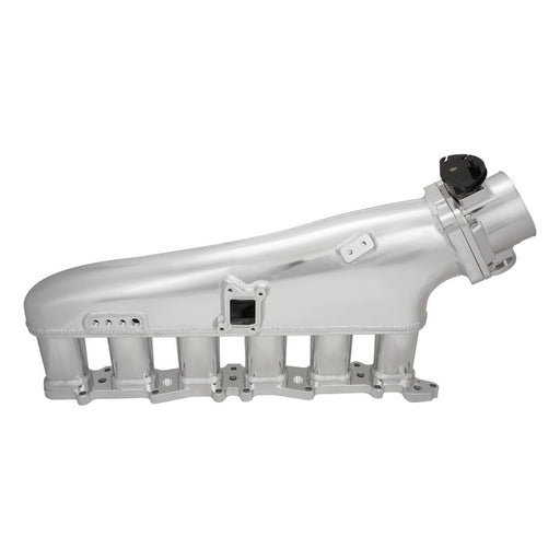 Proflow Intake Manifold Kit, Fabricated Aluminium, Polished, For Nissan RB26 Inlet Plenum, 90mm Throttle Body, Fuel Rail - PFEM67526