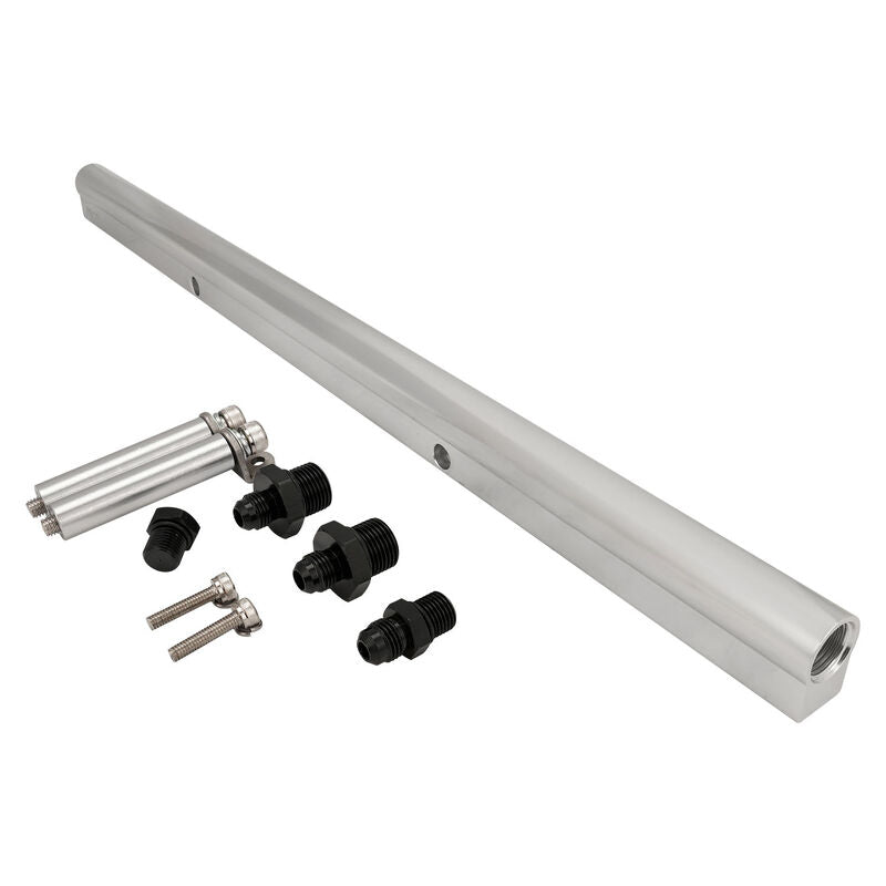 Proflow Intake Manifold Fuel Rail Kit, For Proflow Nissan RB30 Inlet Plenum, Aluminium, Silver - PFEM67530-FR PFEM67530-FR