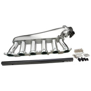 Proflow Intake Manifold Kit, Fabricated Aluminium, Polished For Toyota 1FZ-FE Inlet Plenum, 90mm Throttle Body, Fuel Rail - PFEM67545 PFEM67545