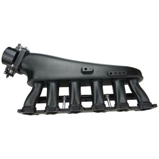 Proflow Intake Manifold Kit, Fabricated Aluminium, Black For Toyota 1FZ-FE Inlet Plenum, 90mm Throttle Body, Fuel Rail - PFEM67545BK