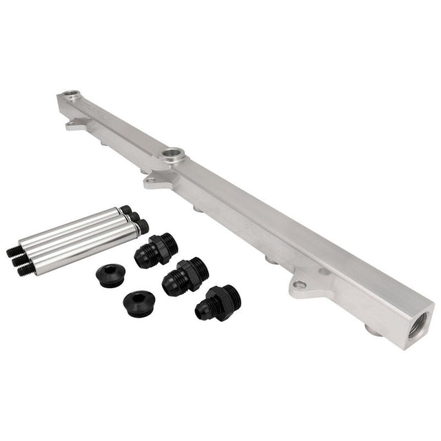 Proflow Intake Manifold Fuel Rail Kit V2, For Proflow Ford Falcon XR6 BA/BF/FG Barra Inlet Plenum, Aluminium, Silver - PFEM67740-FR PFEM67740-FR
