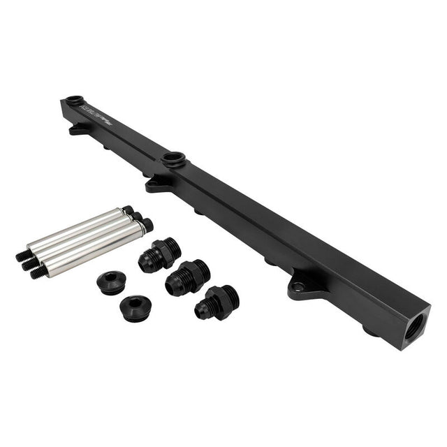Proflow Intake Manifold Fuel Rail Kit V2, For Proflow Ford Falcon XR6 BA/BF/FG Barra Inlet Plenum, Aluminium, Black - PFEM67740BK-FR PFEM67740BK-FR