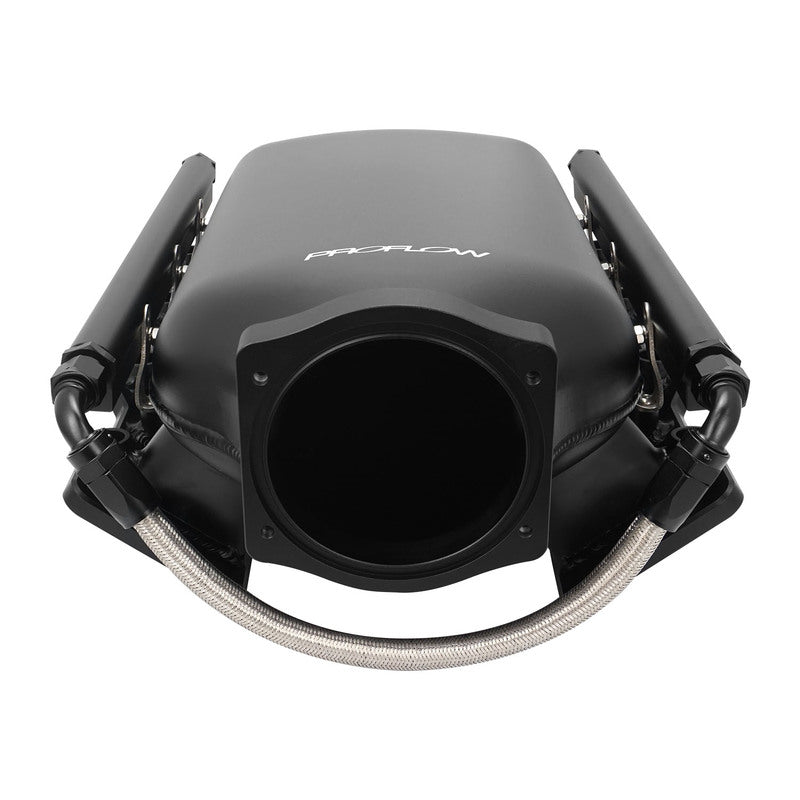 Proflow SuperMax Plus EFI Intake Manifold Kit, Gen 2, For Holden Commodore LS3/L92, Fabricated Black, Low-Profile, w/Fuel Rails, 102mm Bore - PFEM68001