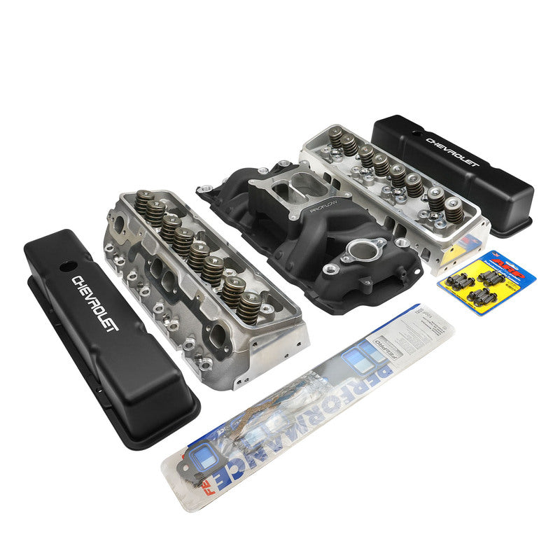 Proflow Cylinder Head AirMax 180 & Intake Kit, Manifold, AirMax, Aluminium, Black Square Bore, For Chevrolet, Small Block - PFEM7501-BK-HEADS PFEM7501-BK-HEADS