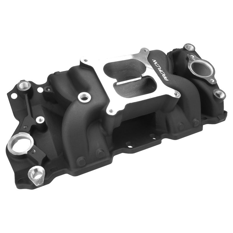 Proflow Cylinder Head AirMax 180 & Intake Kit, Manifold, AirMax, Aluminium, Black Square Bore, For Chevrolet, Small Block - PFEM7501-BK-HEADS