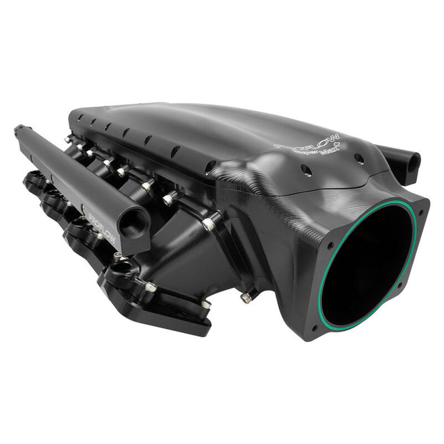 Proflow Billet CNC LS Intake Manifold Kit, SuperMax Plus, For Holden Commodore LS1/LS2, 102mm Bore, Gloss Black - PFEMB69000 PFEMB69000