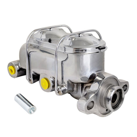 Proflow Master Cylinder, GM Universal Cast Iron, Polished, 1.1.25in. Bore, Dual Bowl, Ports both sides, Each - PFEMC2912CH PFEMC2912CH
